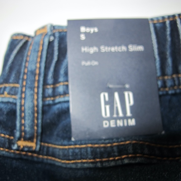 🔴🔴🔴SOLD🔴🔴🔴NWT Gap Denim Boy's High Stretch Slim Jeans Size Small (6-7) - Picture 3 of 6